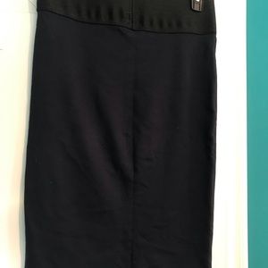 Navy blue pencil skirt